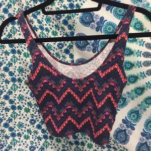 Pattern Crop Top